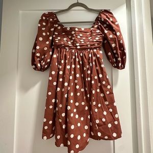 Polka dot mini dress